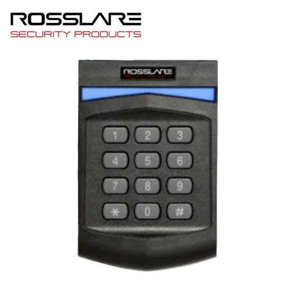 Rosslare - H6370B - Open to Secure Multi-Format Keypad Reader w/ Pigtail - MIFARE Plus - 13.56 MHz RFID - 6-16 VDC - IP65