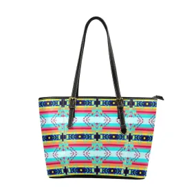 Sacred Spring Leather Tote Bag/Large