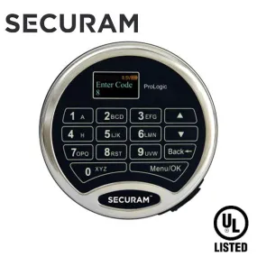 SECURAM - ProLogic L22 Electronic Safe Keypad - Optional Lock Bodies - UL Listed - Chrome