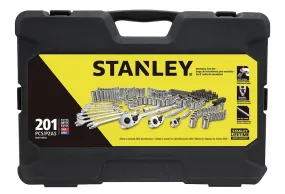 Stanley COLORmaxx Series STMT71654 Mechanics Tool Set, 201-Piece, Chrome Vanadium Steel, Chrome, Silver :SET: QUANTITY: 1