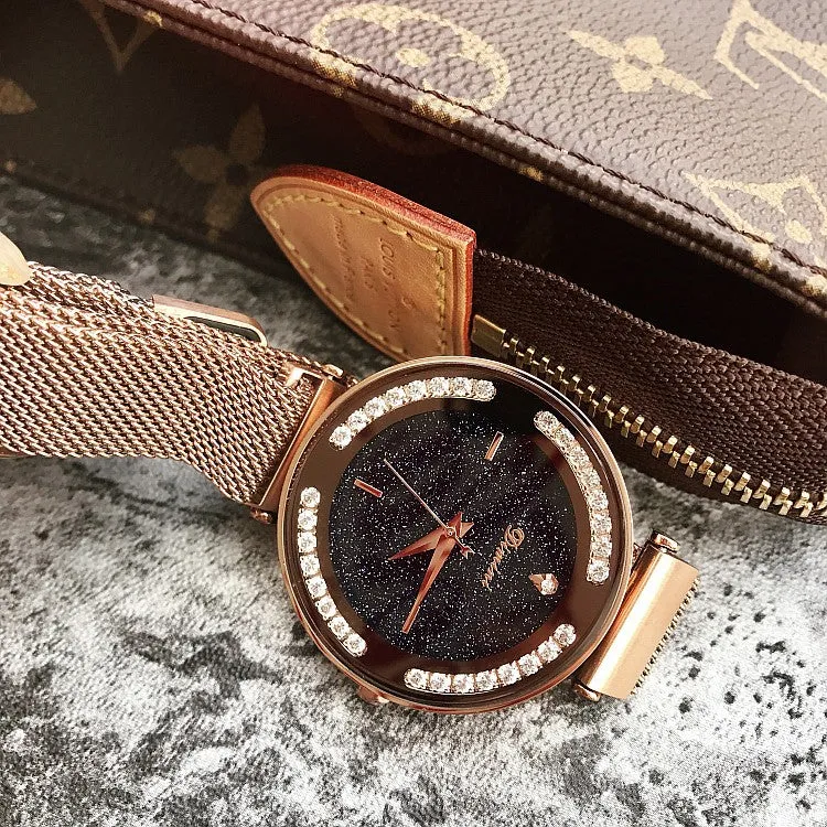 Starry Chassis Mesh Strap Women's Watch