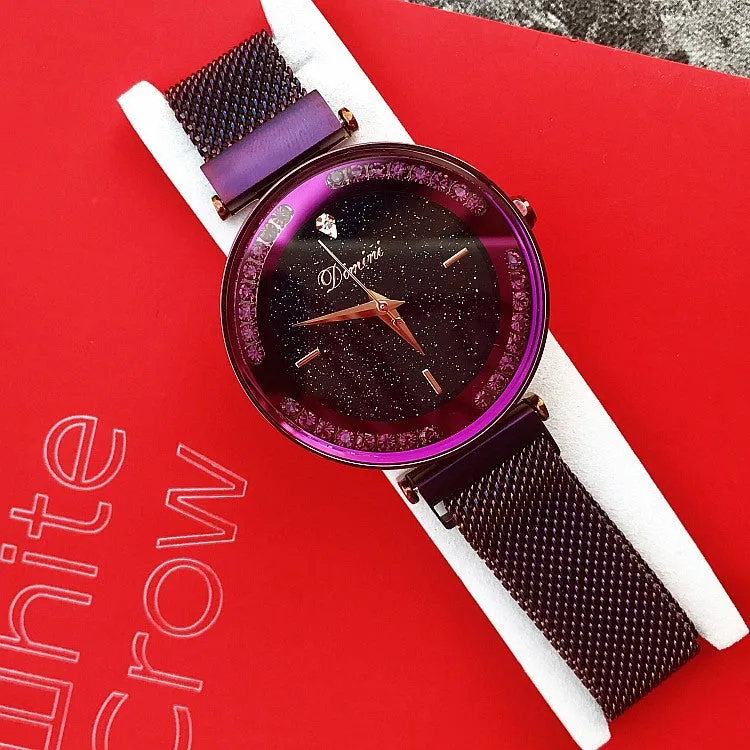 Starry Chassis Mesh Strap Women's Watch