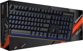 SteelSeries Keyboard Apex M500 Illuminated Mechanical Gaming Keyboard - Cherry MX Red Switch - Blue LED Backlit - Media Controls - Steel Back Plate