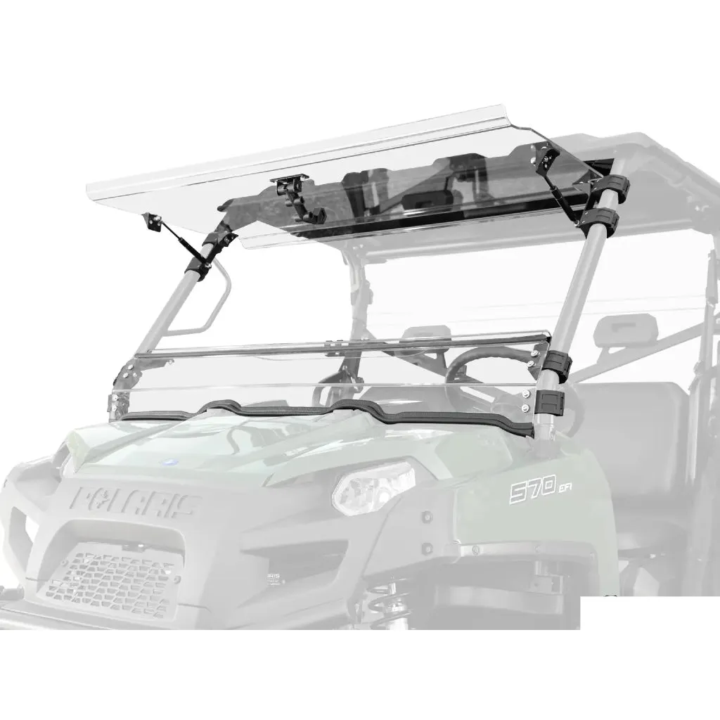 SuperATV Polaris Ranger 800 Scratch-Resistant Flip Windshield