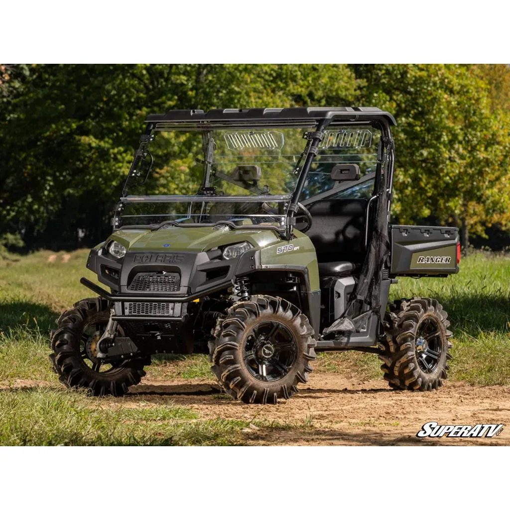 SuperATV Polaris Ranger 800 Scratch-Resistant Flip Windshield