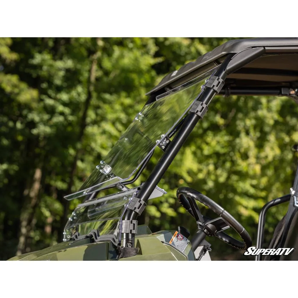 SuperATV Polaris Ranger 800 Scratch-Resistant Flip Windshield