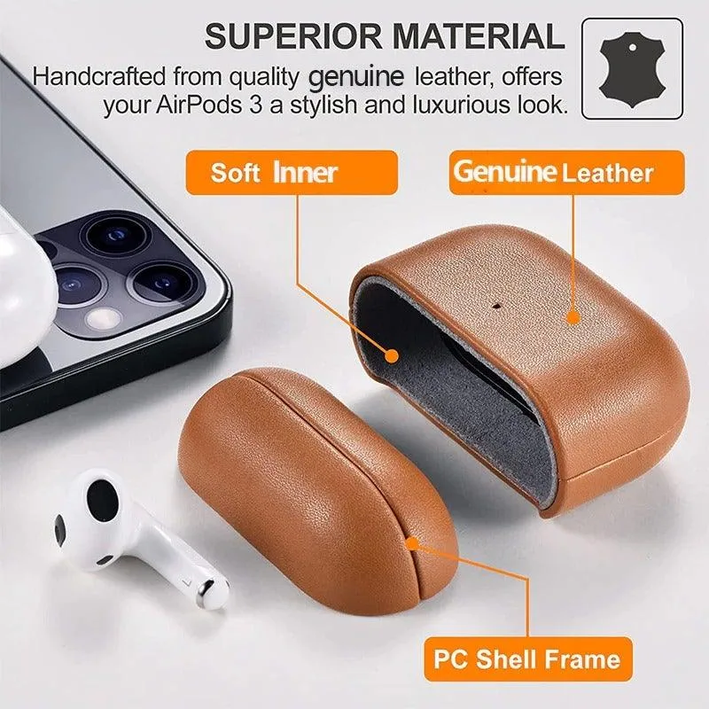 Vel Genuine Leather AirPods 3 Case