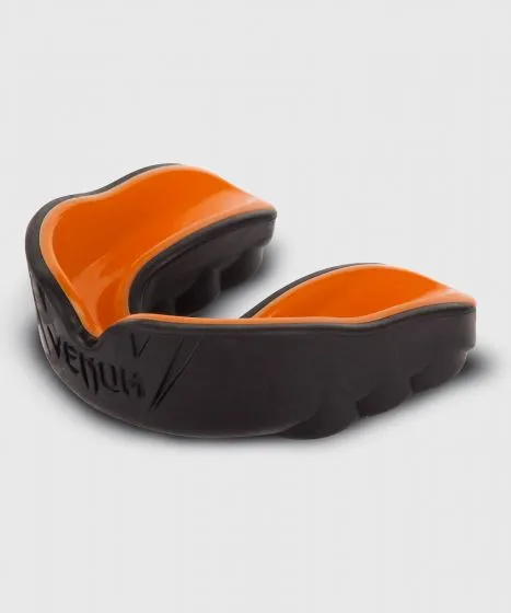 VENUM-02573-112 CHALLENGER SPORTS MUAY THAI BOXING MMA MOUTHGUARD Senior Age 11  Black Orange