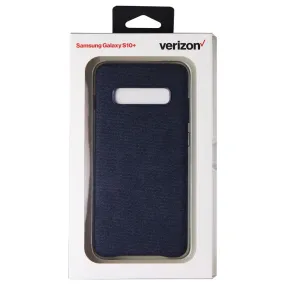 Verizon Hardshell Fabric Phone Case for Samsung Galaxy S10  (Plus) - Blue