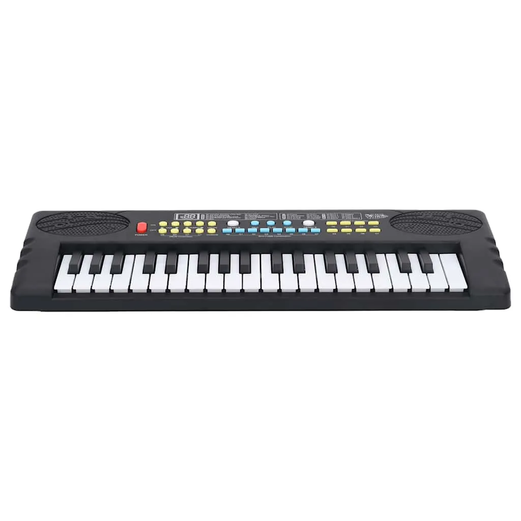 vidaXL 37 Keys Piano Electric Keyboard with Microphone for Kids