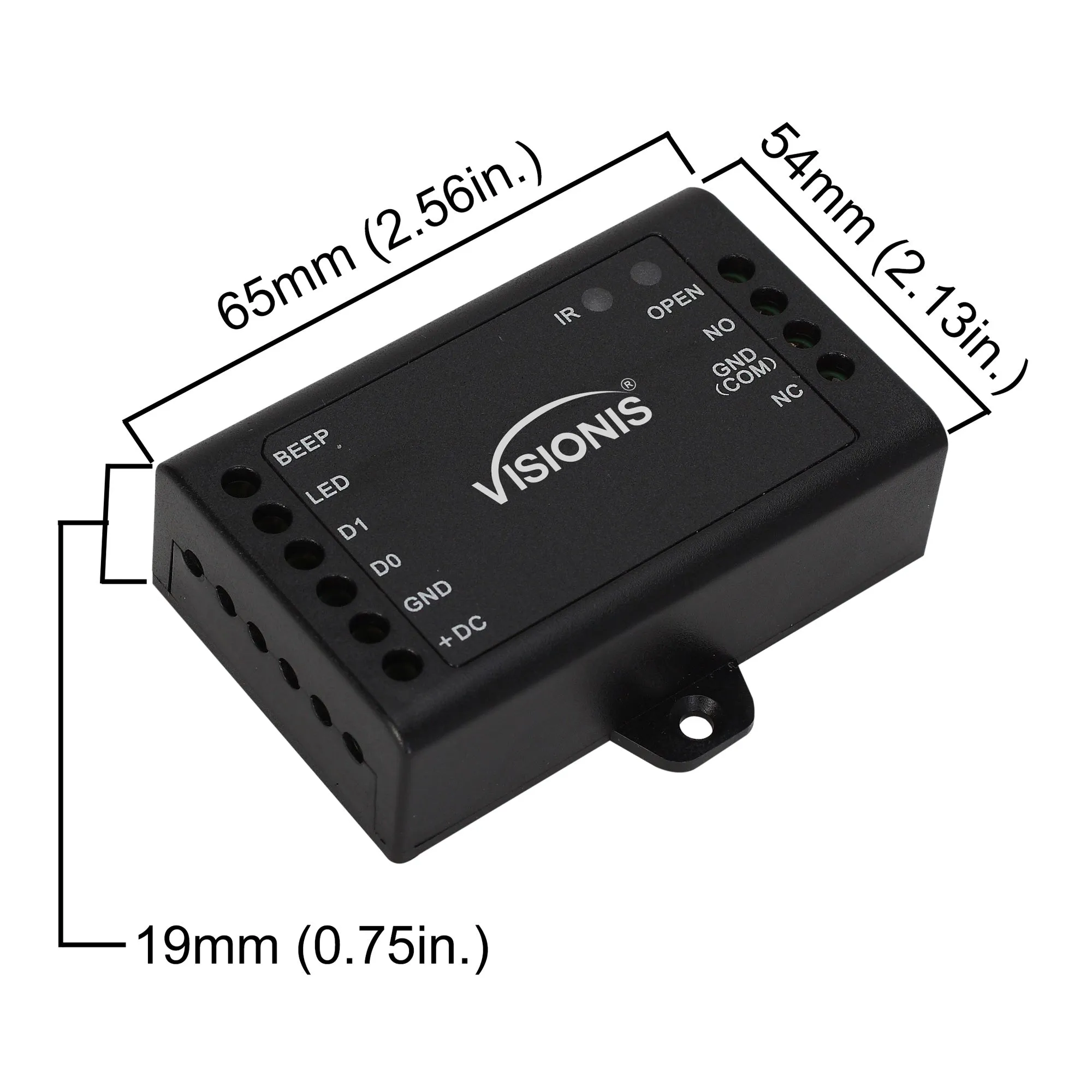 Visionis VIS-3022 - Access Control Outdoor Weatherproof Metal Housing Anti Vandal Digital Touch Keypad   Reader Standalone with Mini Controller   Wiegand 26, 125khz EM Cards with Doorbell, 1000 Users