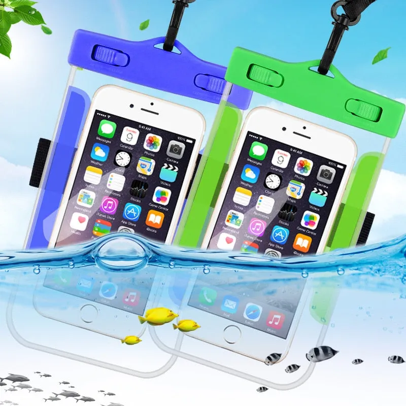 Waterproof Mobile Phone Case For iPhone 11 X Xs Max 8 7 Samsung S9 Clear PVC Sealed Underwater Cell Smart Phone Dry Pouch Cover