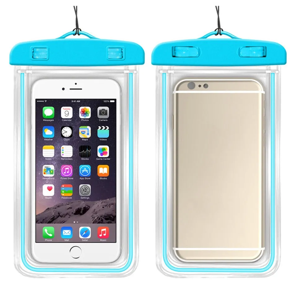 Waterproof Mobile Phone Case For iPhone 11 X Xs Max 8 7 Samsung S9 Clear PVC Sealed Underwater Cell Smart Phone Dry Pouch Cover