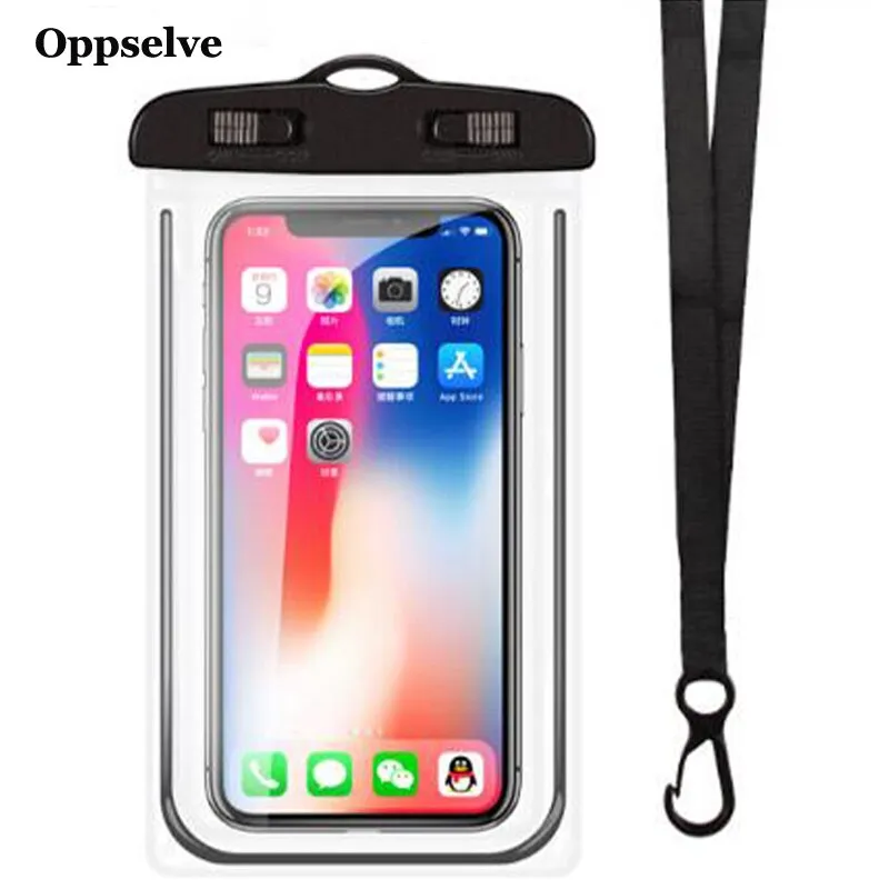 Waterproof Mobile Phone Case For iPhone 11 X Xs Max 8 7 Samsung S9 Clear PVC Sealed Underwater Cell Smart Phone Dry Pouch Cover