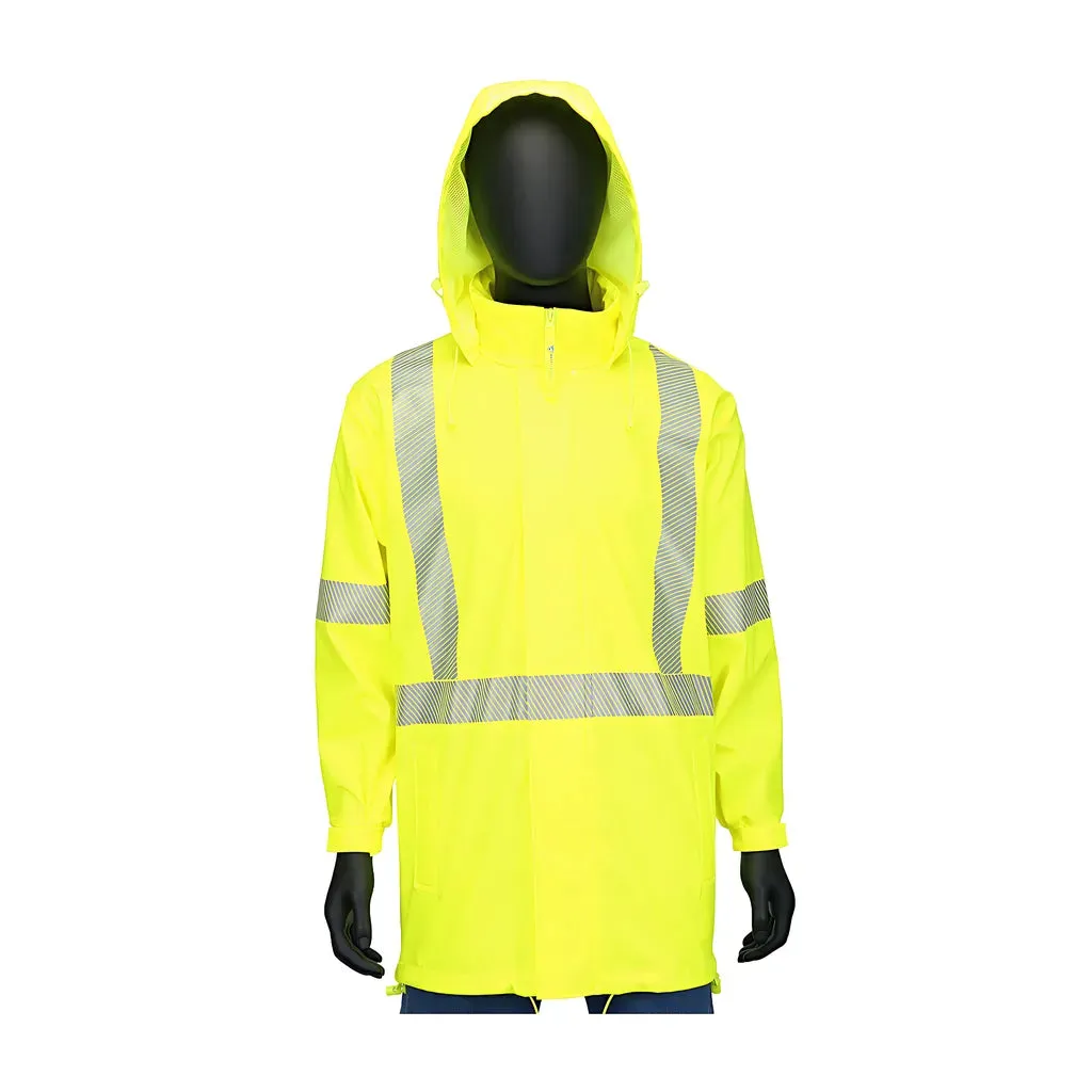 West Chester 4541J/2XL Type R Class 3 Waterproof Breathable Rain Jacket