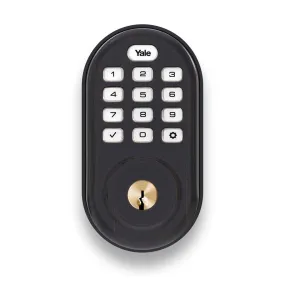 Yale Security YRD216ZW20BP Real Living Assure Lock Push Button Deadbolt with Z-Wave, Oil Rubbed Bronze