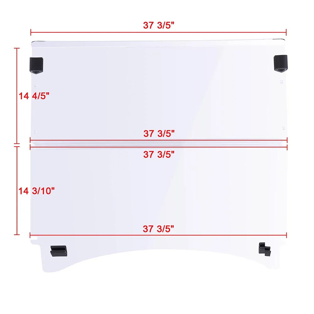 Yescom Golf Clear Windshield Fold Down Acrylic for Club Car Precedent