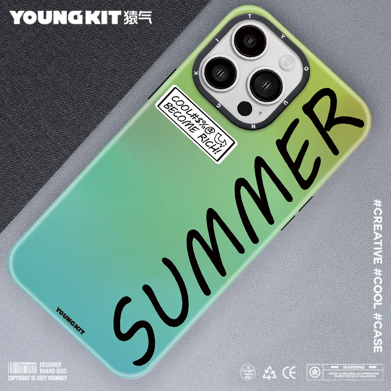 YOUNGKIT Summer Slim Thin Matte Anti-Scratch Back Shockproof Cover Case