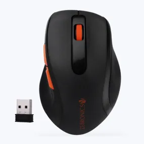 ZEBRONICS ZEB-CURVE Wireless Mouse, High Precision with 800/1200/1600 DPI, 6 Buttons, USB Nano Receiver, Power Saving Mode, Comfortable and Versatile