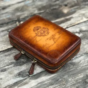 Zipper Parchment Patina Watch Case