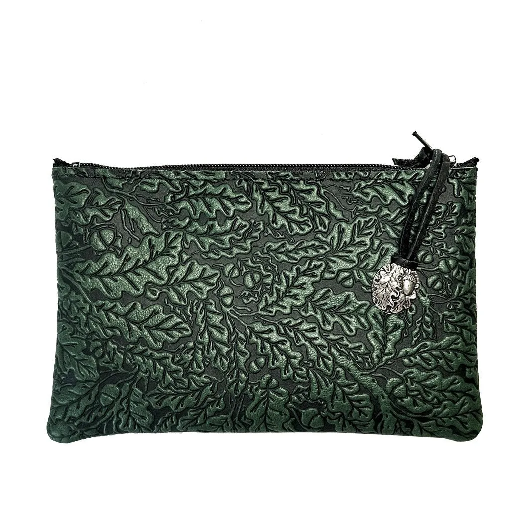 Zipper Pouch, Oak Leaves